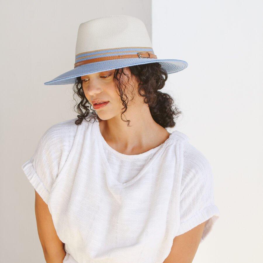 Emthunzini Hats - Bella (Ivory Blue) - Image 4
