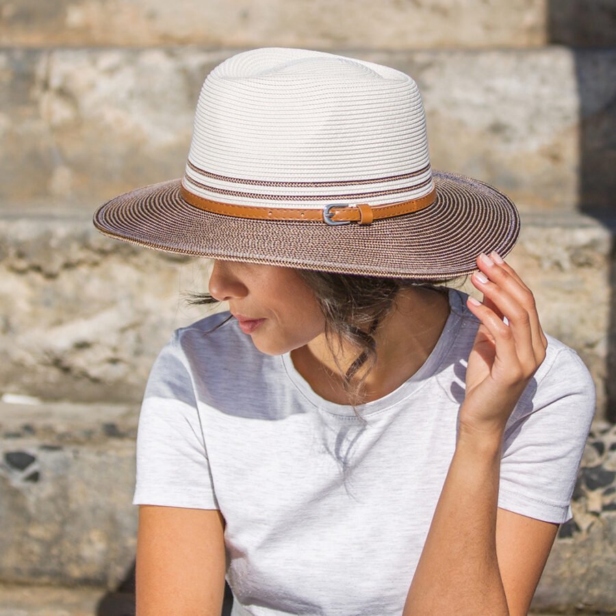 Emthunzini Hats - Bella (Ivory Mixed Black) - Image 2
