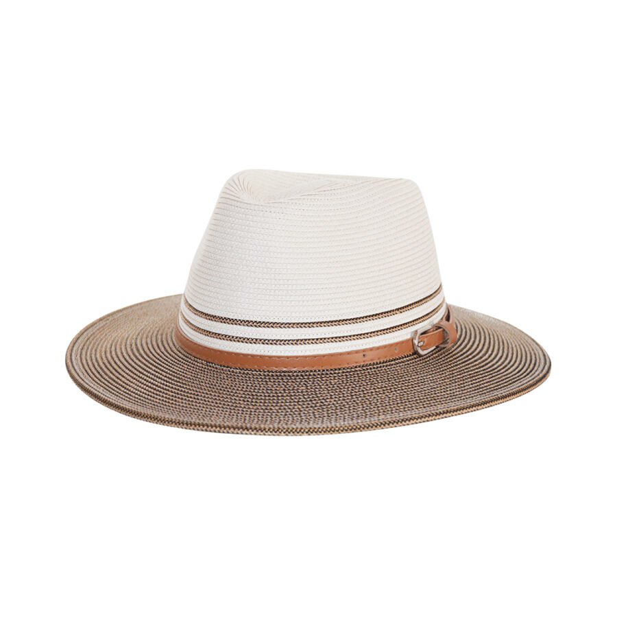 Emthunzini Hats - Bella (Ivory Mixed Black)