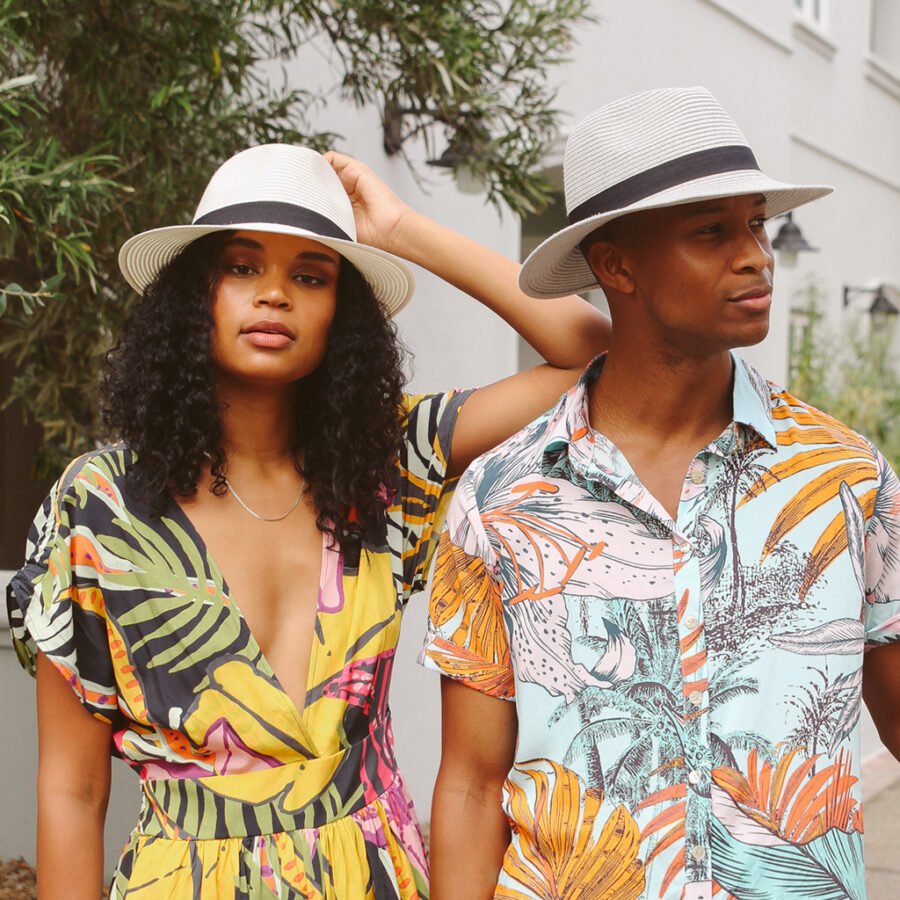 Emthunzini Hats - Pana Mate Fedora (Grey) - Image 4
