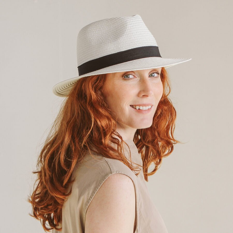 Emthunzini Hats - Pana Mate Fedora (Ivory) - Image 3