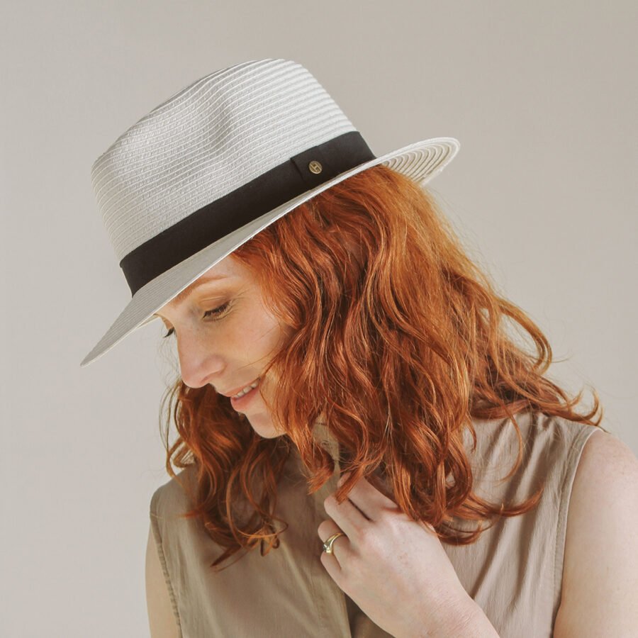 Emthunzini Hats - Pana Mate Fedora (Ivory) - Image 4