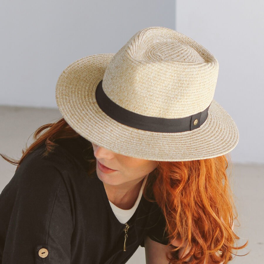 Emthunzini Hats - Pana Mate Fedora (Natural) - Image 2