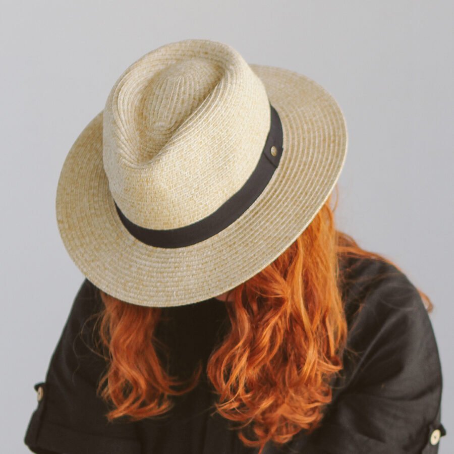 Emthunzini Hats - Pana Mate Fedora (Natural) - Image 3