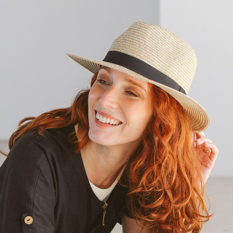 Emthunzini Hats - Pana Mate Fedora (Natural) - Image 4