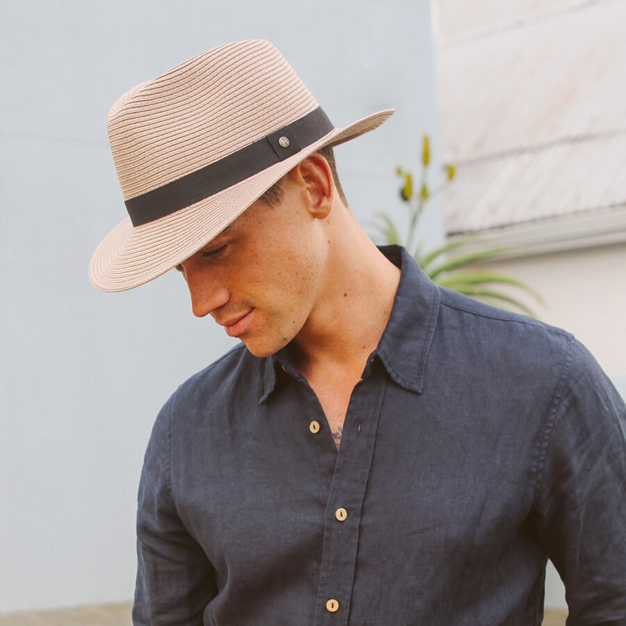 Emthunzini Hats - Pana Mate Fedora (Taupe) - Image 2