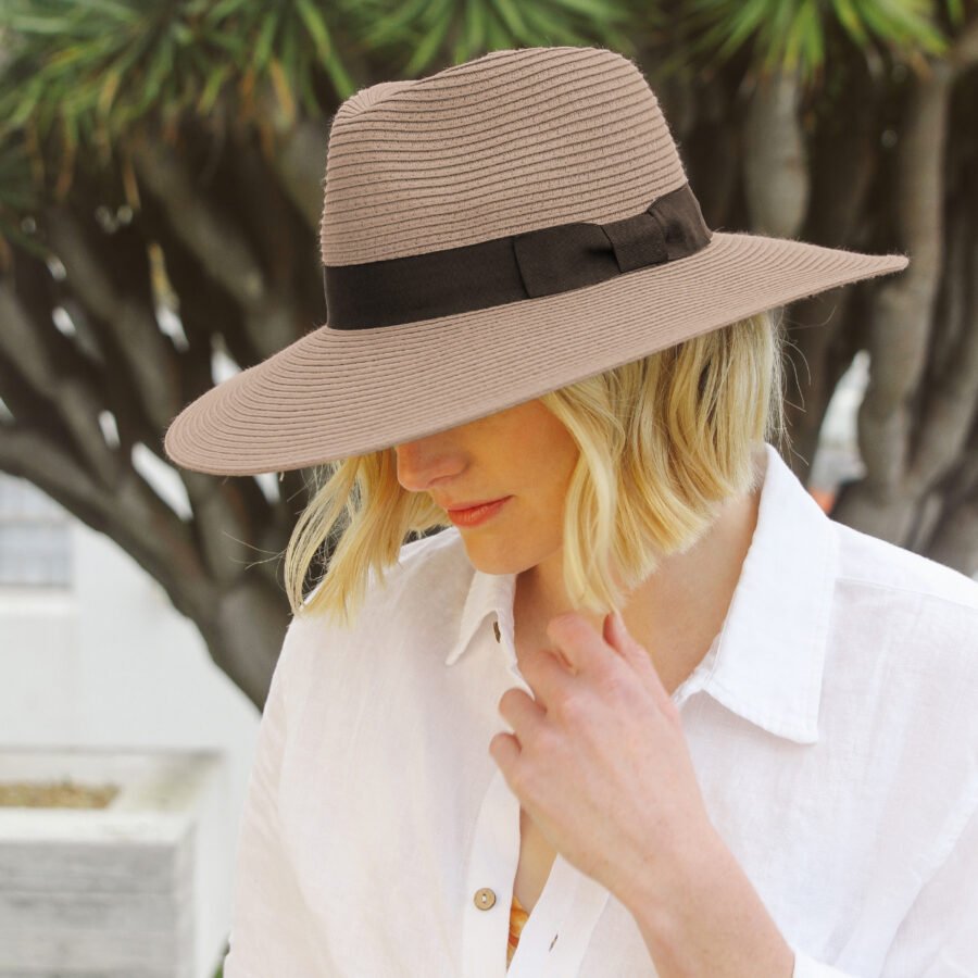 Emthunzini Hats - Fiona Fedora (Taupe) - Image 5