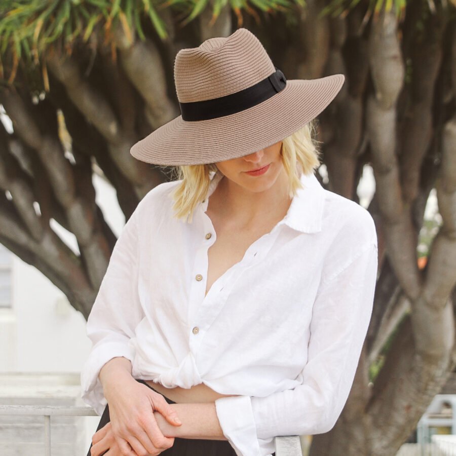 Emthunzini Hats - Fiona Fedora (Taupe) - Image 6