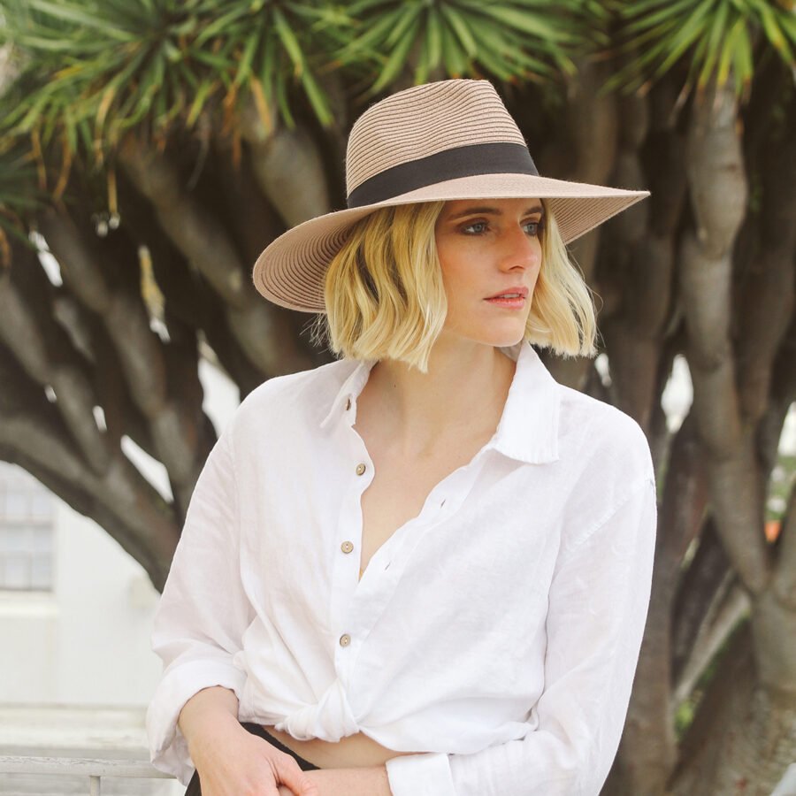 Emthunzini Hats - Fiona Fedora (Taupe) - Image 7