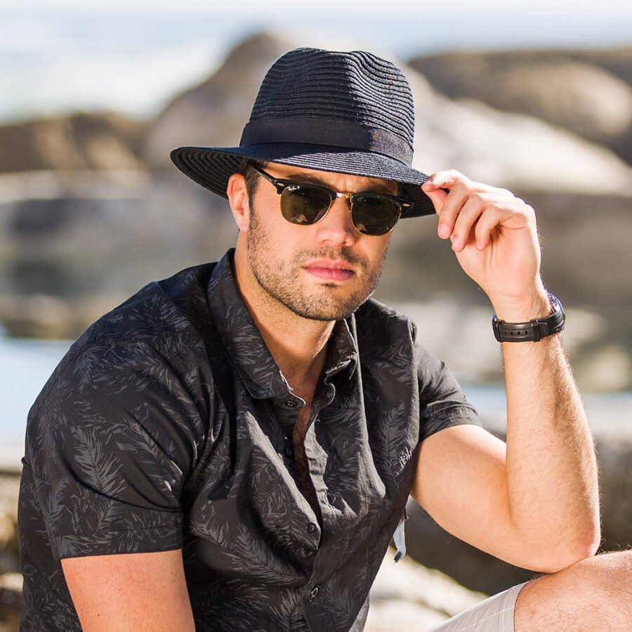 Emthunzini Hats - Evoke Reef Pana Mate (Black) - Image 3