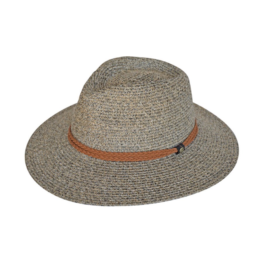Emthunzini Hats - Gerry Fedora (Mixed Light Brown)
