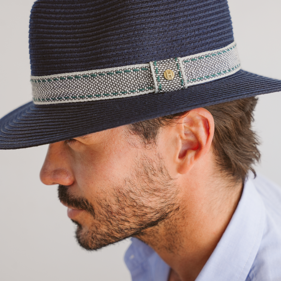 Emthunzini Hats - Dunes Fedora (Navy) - Image 4