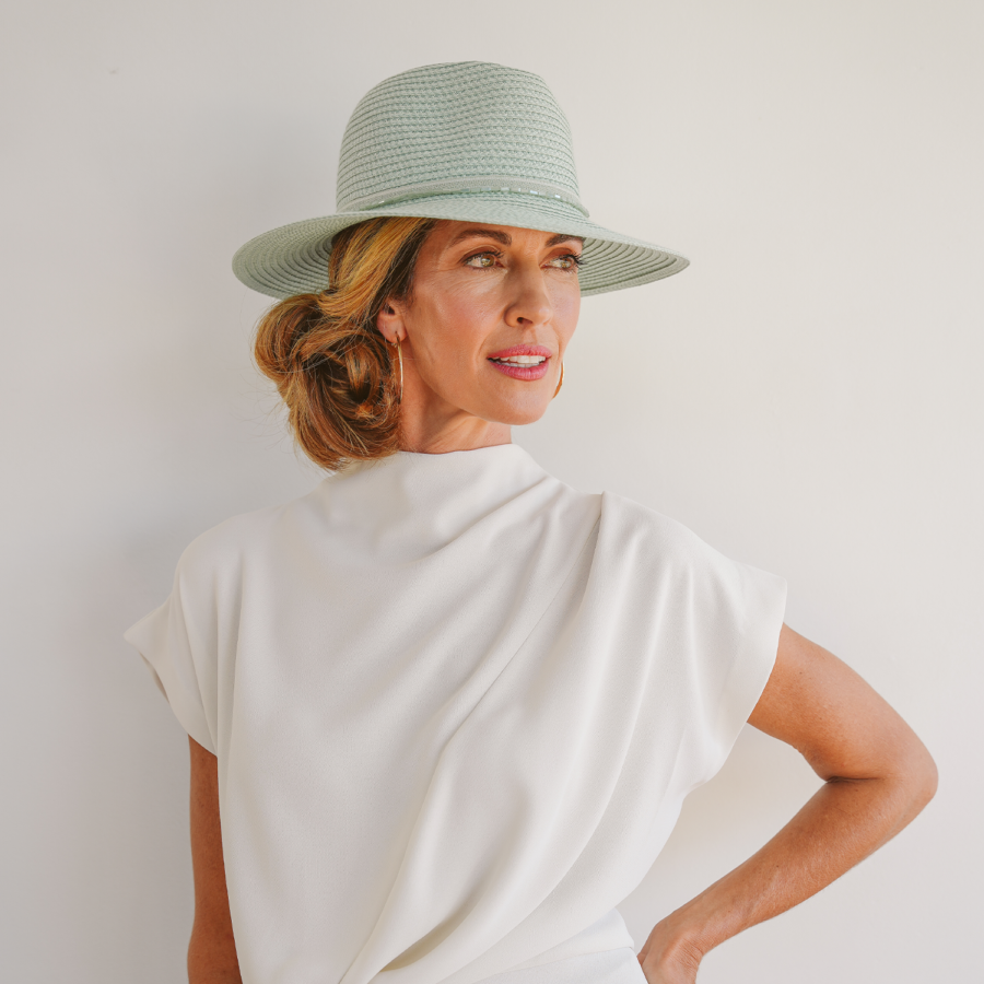 Emthunzini Hats - Stella Fedora (Aqua) - Image 4