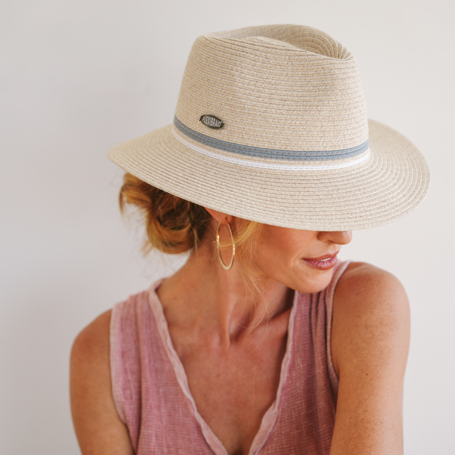 Emthunzini Hats - Erika Fedora (Mixed Camel Blue) - Image 2