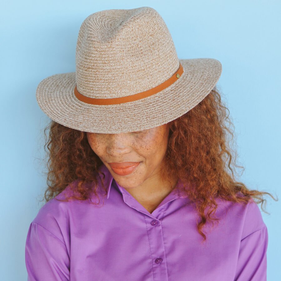 360Five Everyday - Shauna Fedora (Mixed Camel) - Image 2